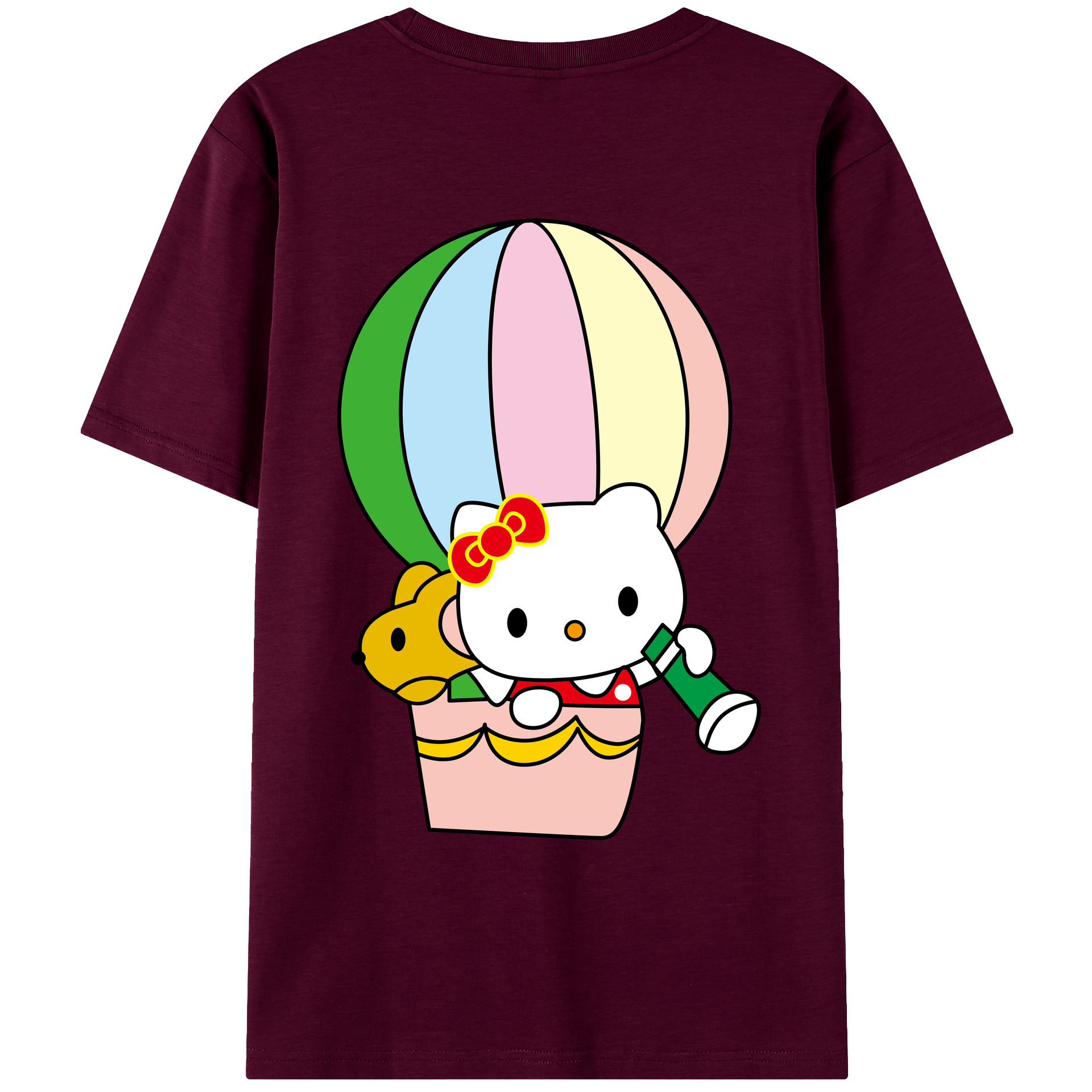（画像用） Hello Kitty ハローキティ レディース半袖Tシャツ(バックプリント)